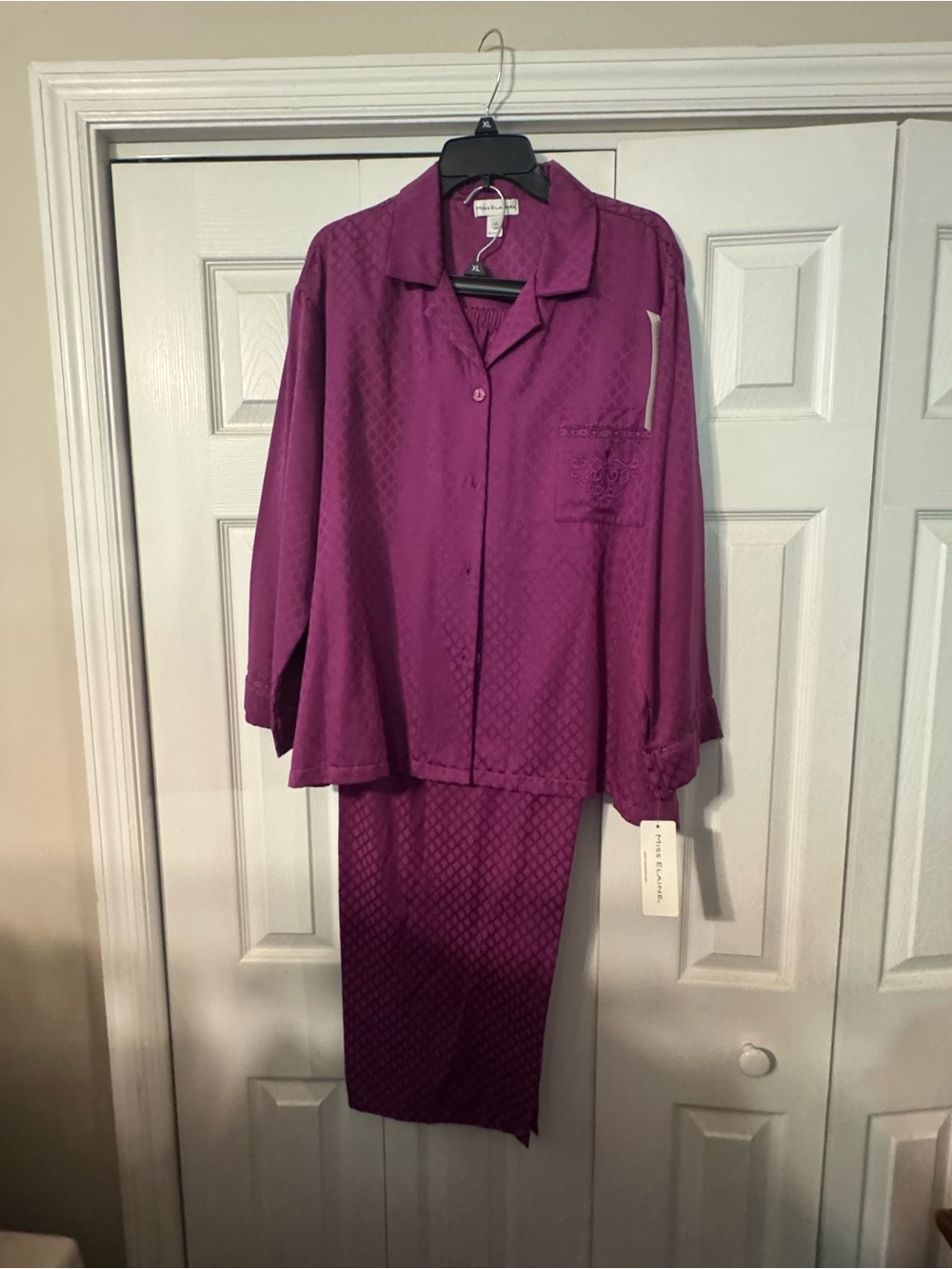 Miss Elaine Silky Plum Women’s Pajama Set